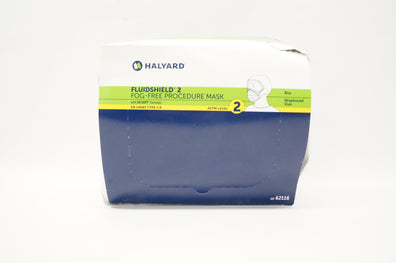 Halyard 62116 FLUIDSHIELD Level 2 Fog-Free Procedure Mask - Box of 25